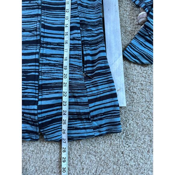 Ibex Juliet Wool Blue Black Zip Tunic Sweater Sweatshirt - Picture 8 of 11